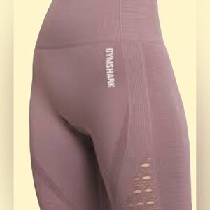 Gymshark Energy mauve crop yoga lightweight athletic Seamless Leggings tight M